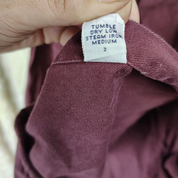 Vtg 90s Polo Ralph Lauren The Blaire Shirt Men's XXL Burgundy Cotton Button Down - Picture 9 of 10